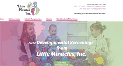 Desktop Screenshot of littlemiraclesinc.com